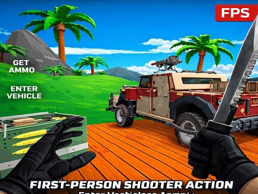 Blocky Zombie Shooting
